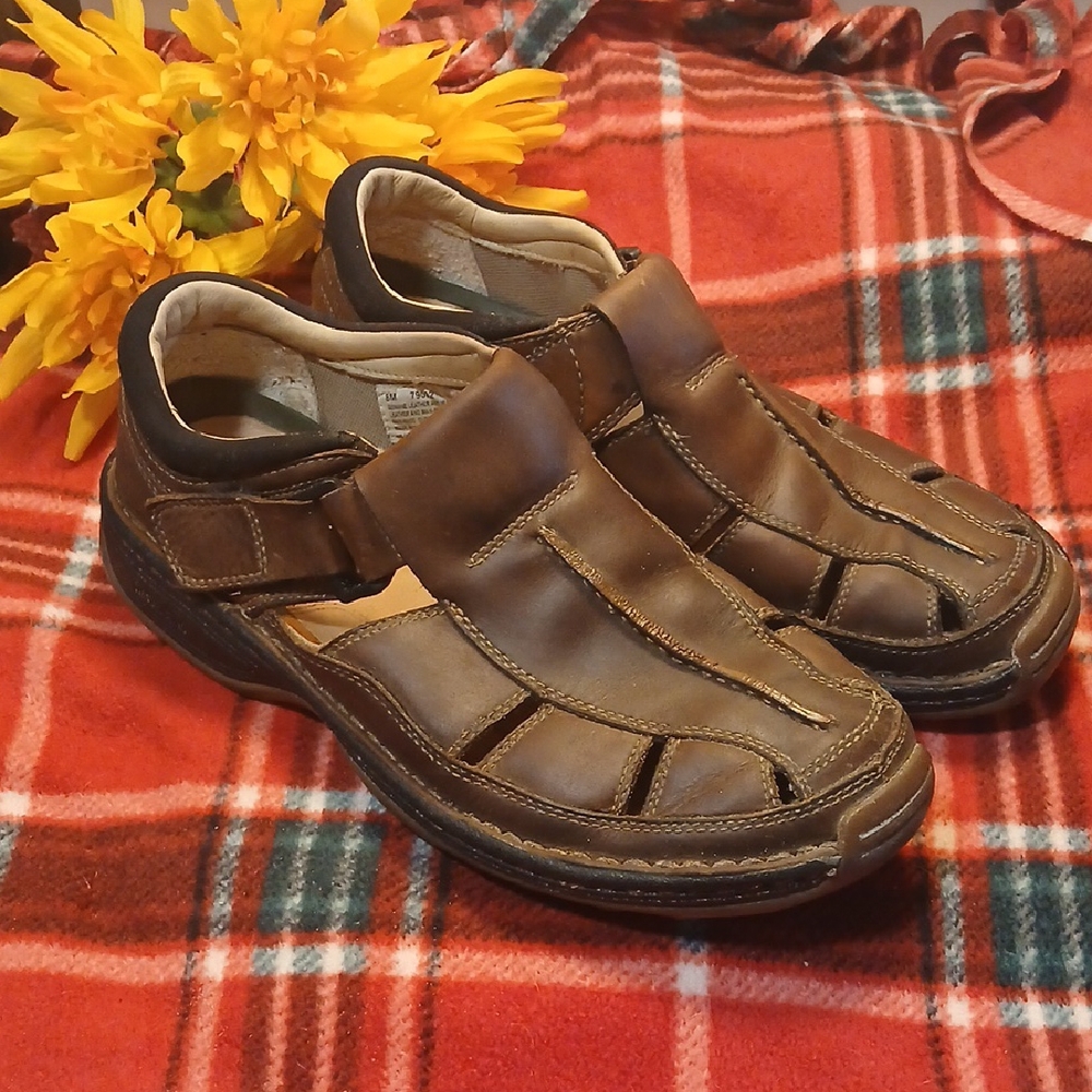 Men's Timberland Leather Sandals Size 8M.